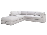 Capella 4 Seater + Ottoman - Storm