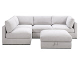 Capella 4 Seater + Ottoman - Storm