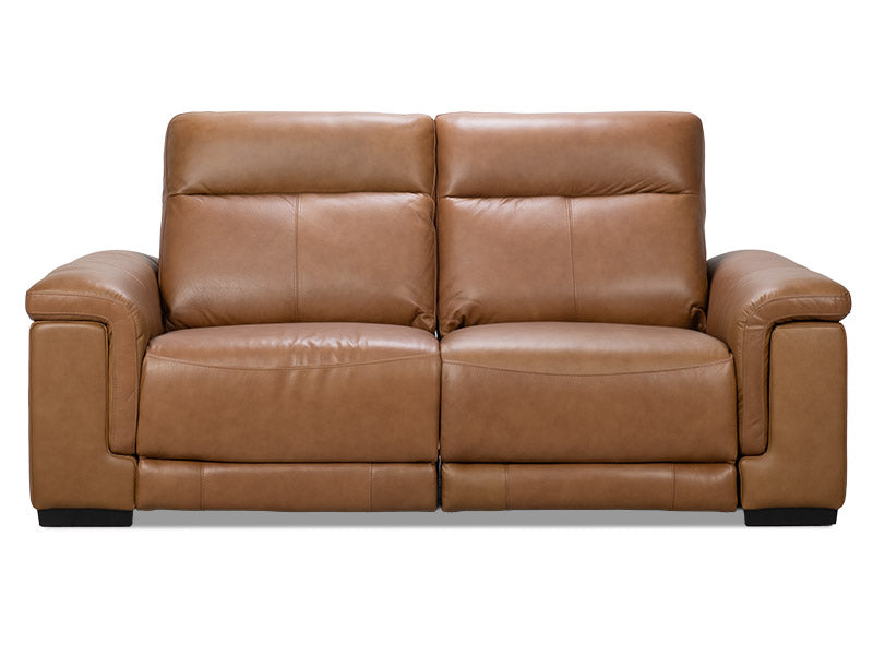 Como 2 Seat Leather Electric Recliner