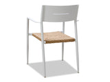 Cott Wicker Outdoor Dining Chair - White