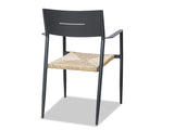 Cott Wicker Outdoor Dining Chair - Gunmetal