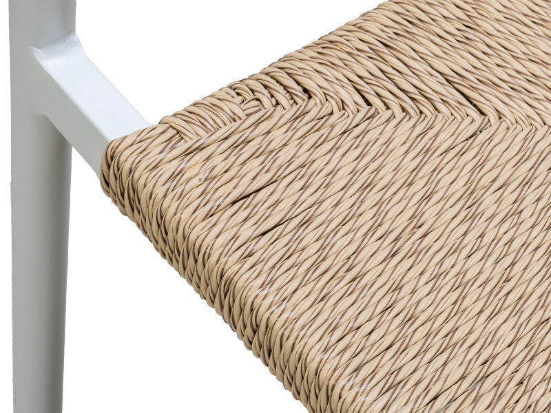 Cott Wicker Outdoor Dining Chair - White