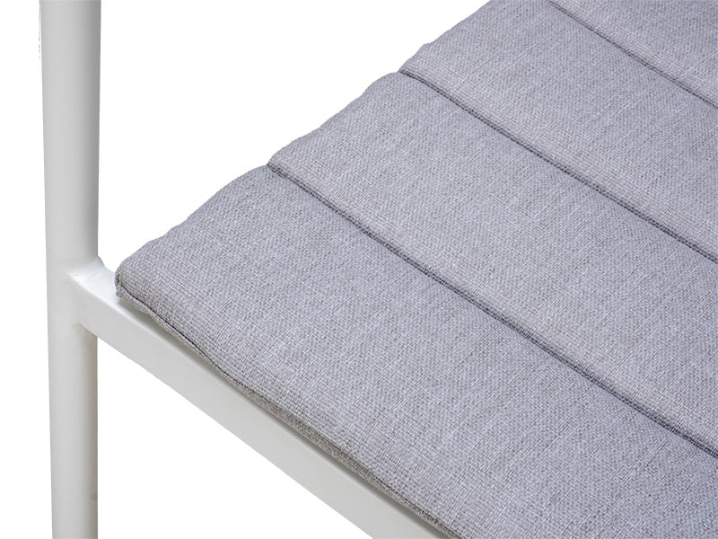 Cottesloe Outdoor Dining Chair with Cushion - White