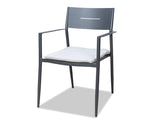 Cottesloe Outdoor Dining Chair with Cushion - Gunmetal