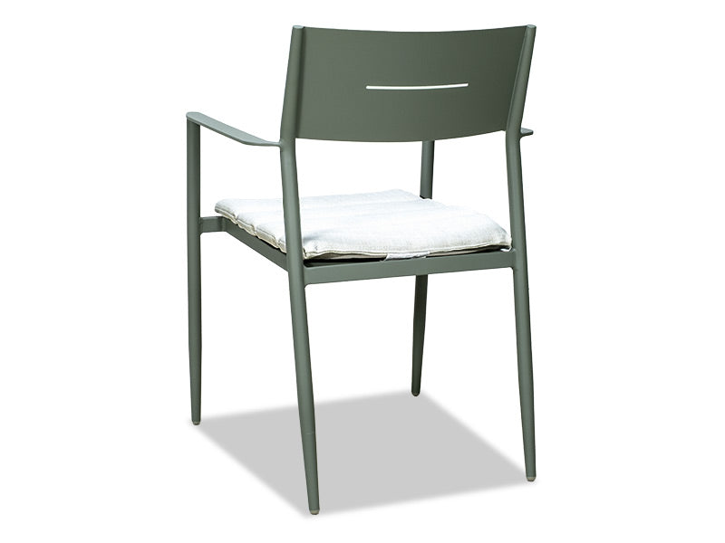 Cottesloe Outdoor Dining Chair with Cushion - Green