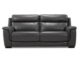 Genoa 2.5 Seat Leather Electric Recliner - Magnet