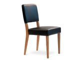 Adele Leather Dining Chair - Black