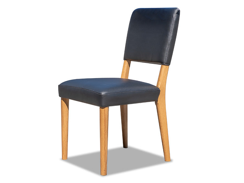 Adele Leather Dining Chair - Black