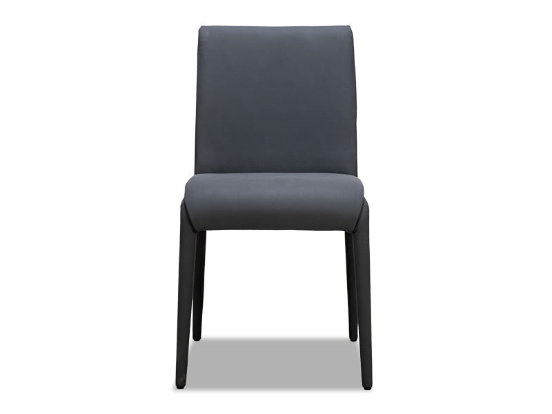 Indi Leather Dining Chair - Black