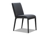 Indi Leather Dining Chair - Black