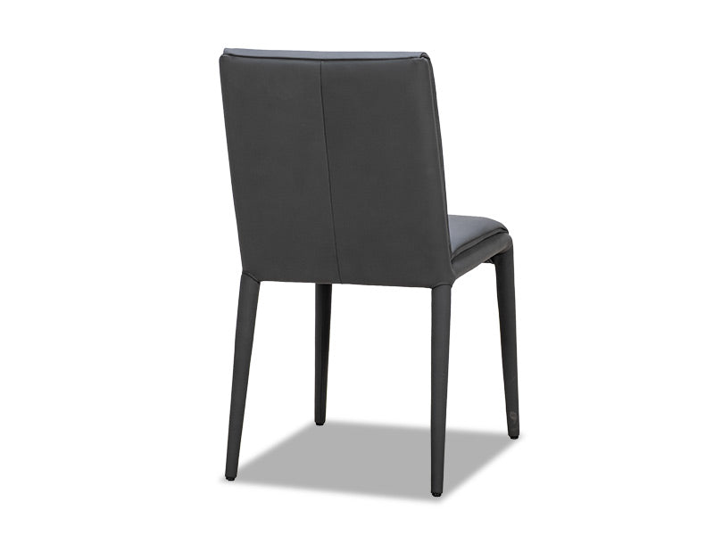 Indi Leather Dining Chair - Black