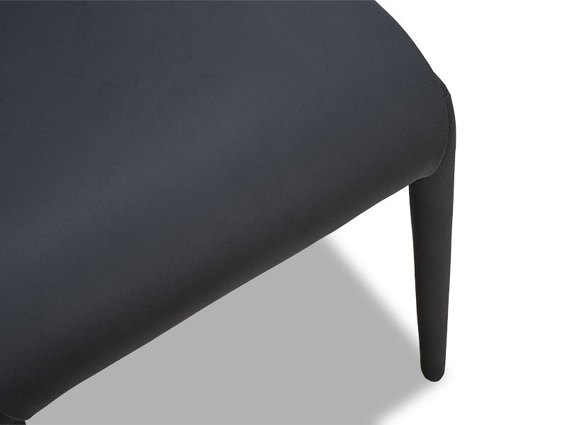 Indi Leather Dining Chair - Black