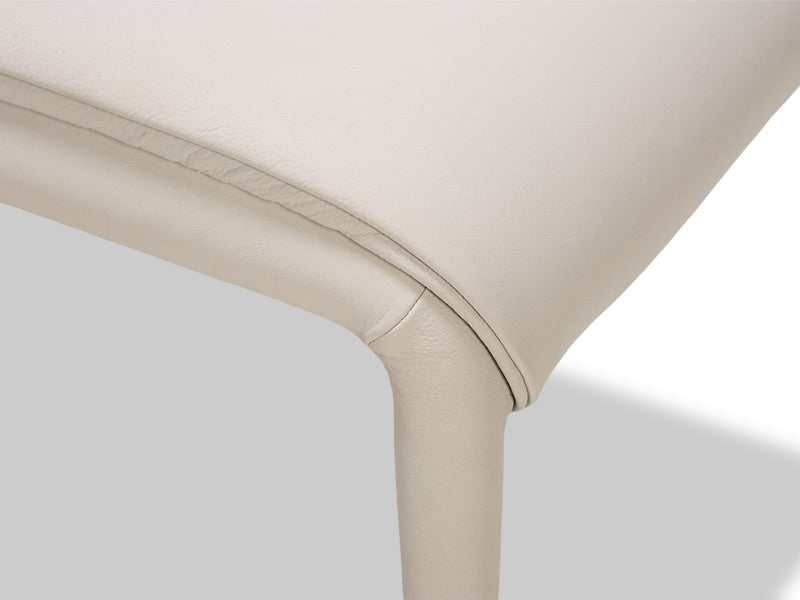 Indi Leather Dining Chair - Pigeon 614