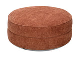 Largo Round Ottoman in Cinnamon