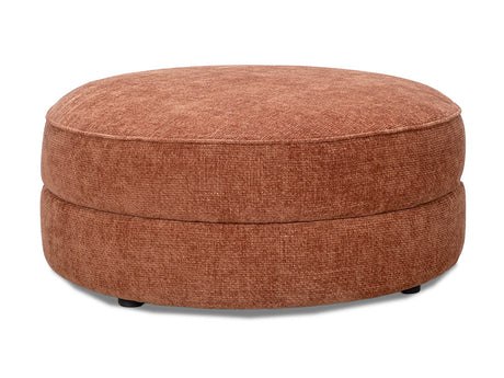 Largo Round Ottoman in Cinnamon