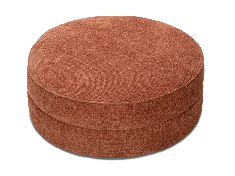 Largo Round Ottoman in Cinnamon
