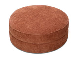 Largo Round Ottoman in Cinnamon