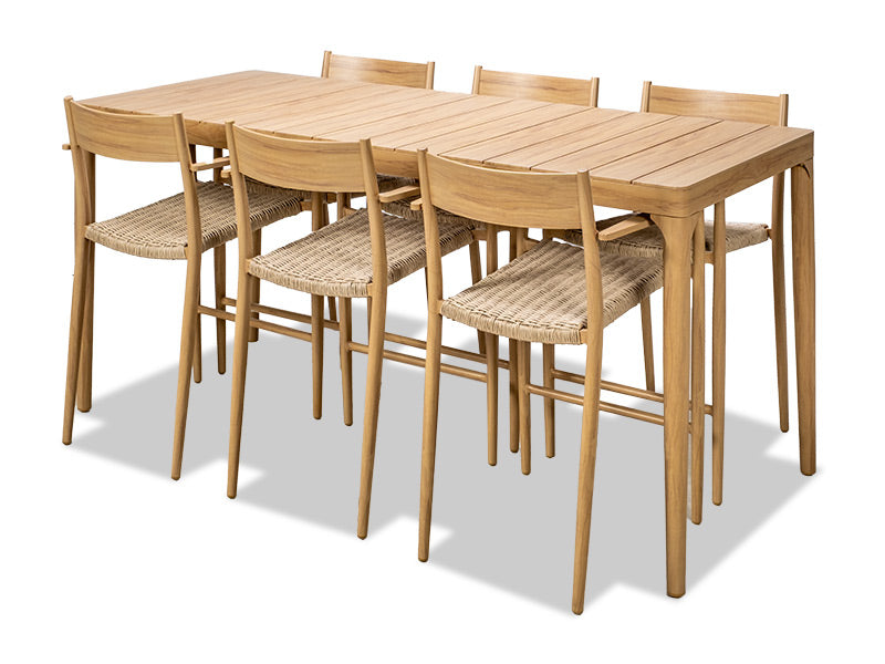 Lima 7 Piece Outdoor Bar Table & Chairs