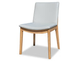 Luca Leather Dining Chair - Light Grey