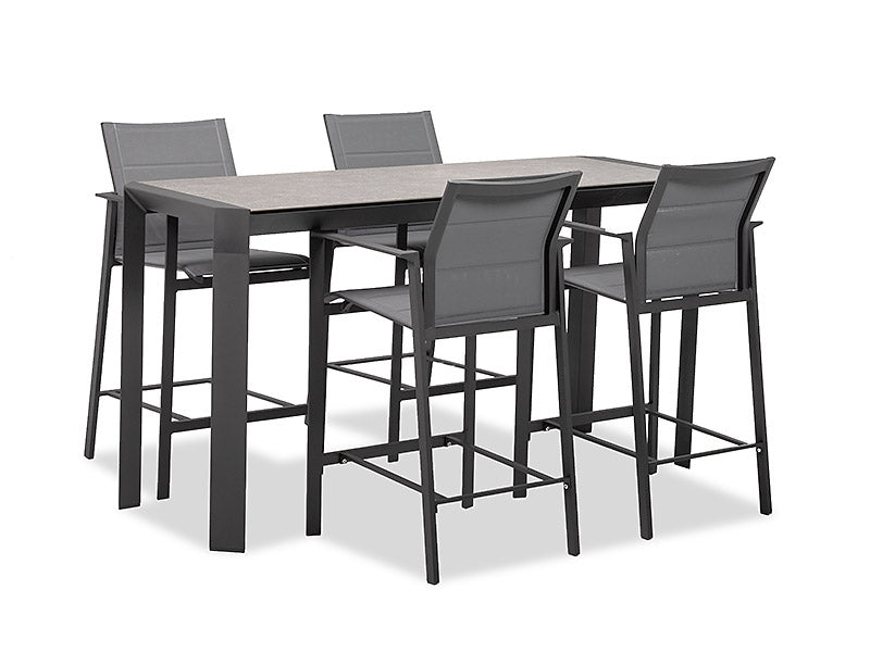 Redgate 1800 Bar Table Set - Charcoal