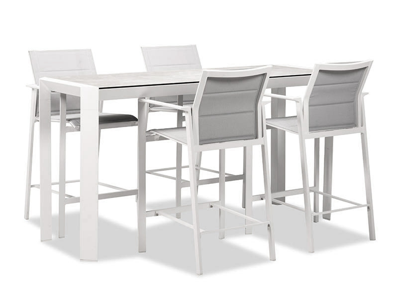 Redgate 1800 Bar Table Set - White