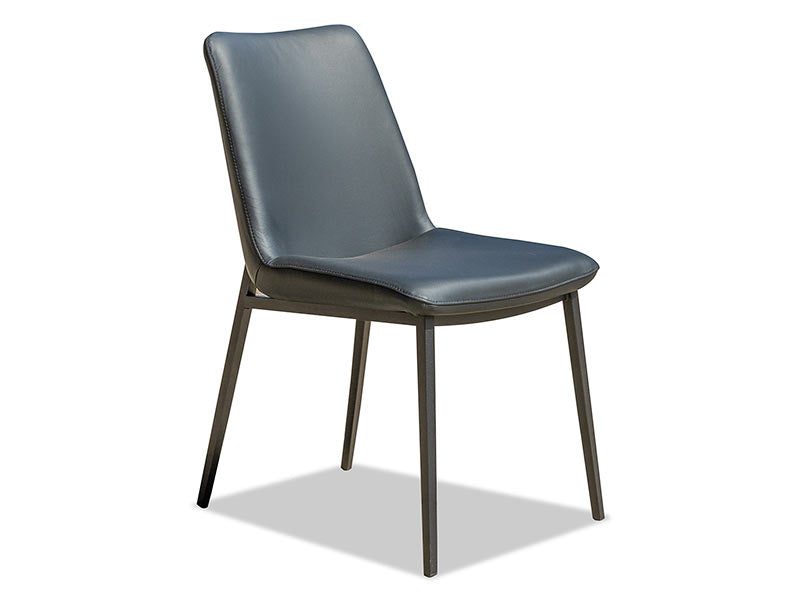 Oliver Leather Dining Chair - Black