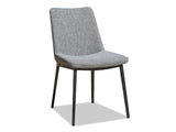 Oliver Fabric Dining Chair - Dark Grey