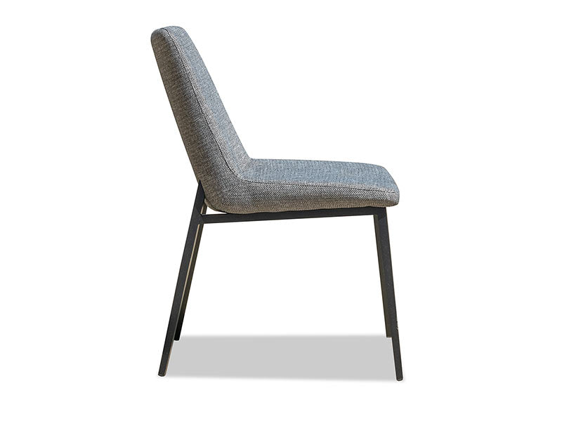 Oliver Fabric Dining Chair - Dark Grey