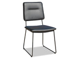 Pluto Leather Dining Chair - Black