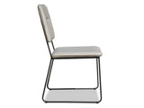 Pluto Leather Dining Chair - Pewter