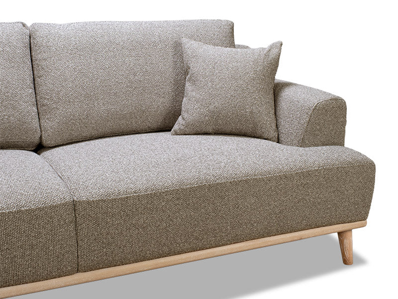 Prada 3 Seat Sofa - Coffee
