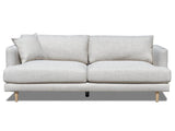 Rae 3 Seater Fabric Sofa - Beige