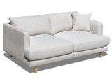 Rae 2 Seater Fabric Sofa - Beige