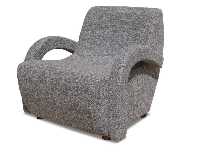 Retro Accent Chair - Dark Grey