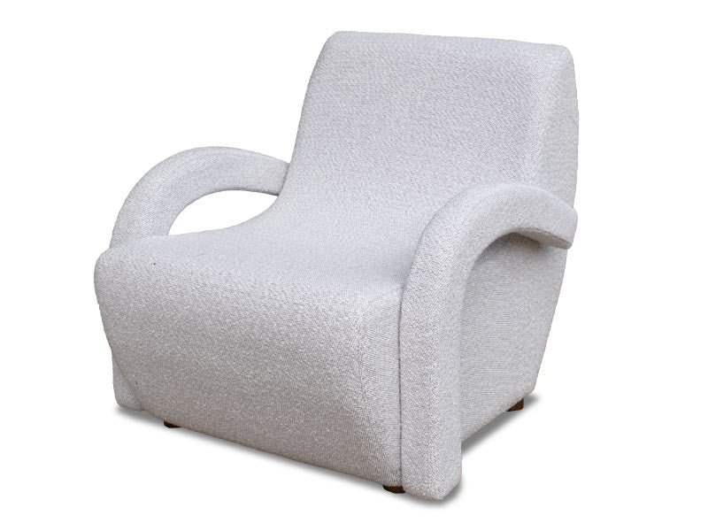 Retro Accent Chair - Light Grey