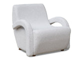 Retro Accent Chair - Light Grey