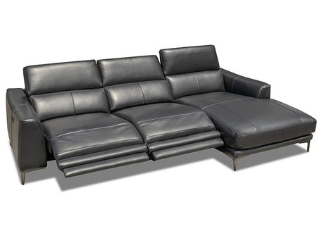 Rossa Leather Electric Recliner Chaise