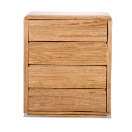 Serpentine Tall Boy - 4 Drawer