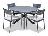 Sleek Outdoor Dining Table - Gunmetal