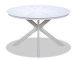 Sleek Outdoor Dining Table - White