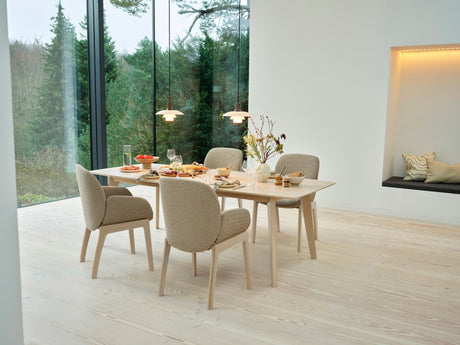 Bay Dining Chair With Arms - D100 - LB - Fabric