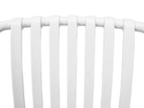Surf Armless Outdoor Dining Chair - White