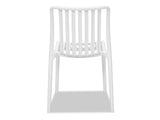 Surf Armless Outdoor Dining Chair - White