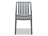 Surf Armless Outdoor Dining Chair - Grey