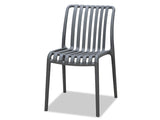 Surf Armless Outdoor Dining Chair - Grey