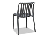 Surf Armless Outdoor Dining Chair - Grey