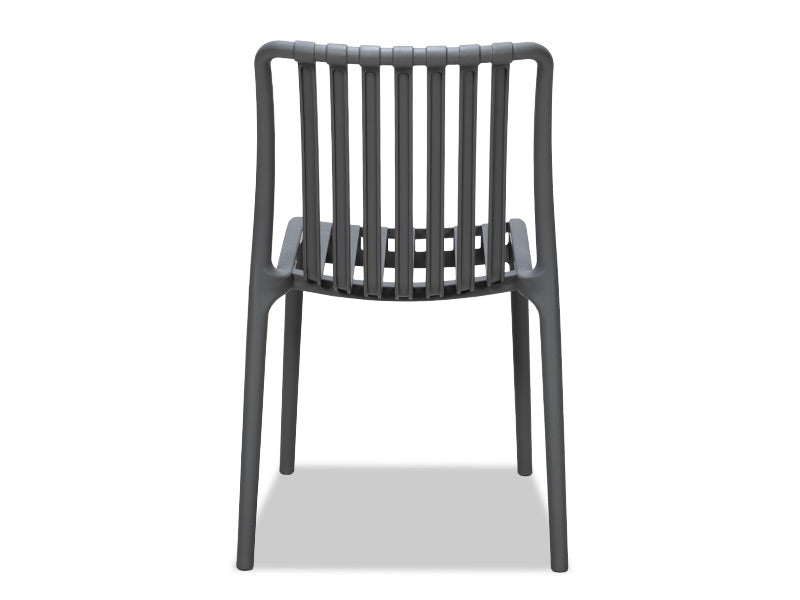 Surf Armless Outdoor Dining Chair - Grey