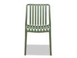 Surf Armless Outdoor Dining Chair - Green