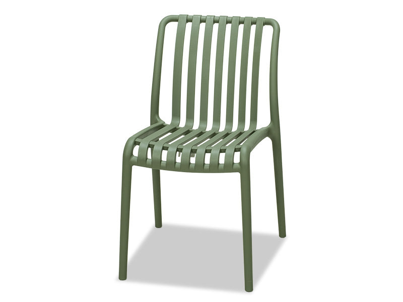 Surf Armless Outdoor Dining Chair - Green