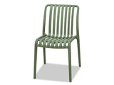 Surf Armless Outdoor Dining Chair - Green